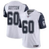Men's Dallas Cowboys #60 Tyler Guyton White 2024 Draft Color Rush Limited Football Stitched Jersey