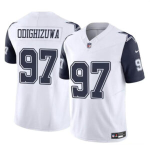Men's Dallas Cowboys #97 Osa Odighizuwa White F.U.S.E Vapor Untouchable Limited Stitched Football Jersey