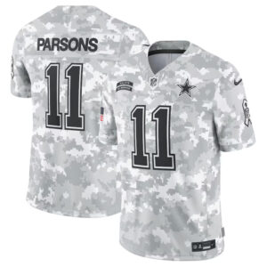 Men's Dallas Cowboys #11 Micah Parsons 2024 Arctic Camo Salute To Service Limited Stitched Football Jersey