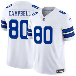 Men's Dallas Cowboys #80 Parris Campbell White 2025 F.U.S.E. Vapor Untouchable Limited Football Stitched Jersey