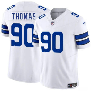 Men's Dallas Cowboys #90 Solomon Thomas White 2025 F.U.S.E. Vapor Untouchable Limited Football Stitched Jersey