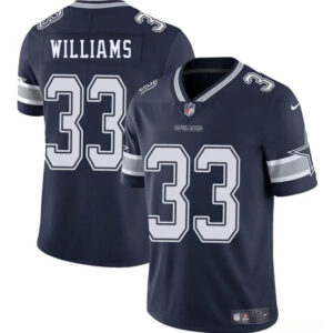 Men's Dallas Cowboys #33 Javonte Williams Navy 2025 Vapor Untouchable Limited Football Stitched Jersey