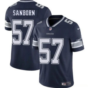 Men's Dallas Cowboys #57 Jack Sanborn Navy 2025 Vapor Untouchable Limited Football Stitched Jersey