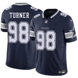 Men's Dallas Cowboys #98 Payton Turner Navy 2025 F.U.S.E. Vapor Untouchable Limited Football Stitched Jersey
