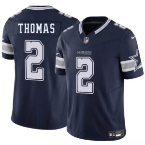 Men's Dallas Cowboys #2 Juanyeh Thomas Navy 2025 F.U.S.E. Vapor Untouchable Limited Football Stitched Jersey