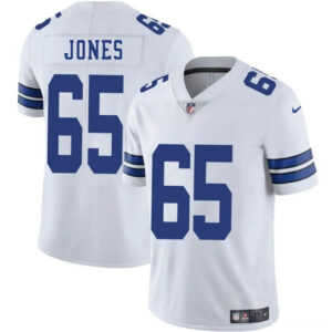 Men's Dallas Cowboys #65 Robert Jones White 2025 Vapor Untouchable Limited Football Stitched Jersey