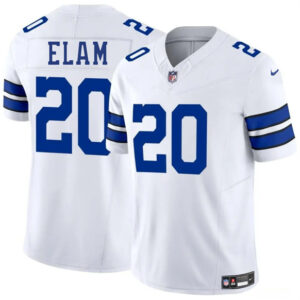 Men's Dallas Cowboys #20 Kaiir Elam White 2025 F.U.S.E. Vapor Untouchable Limited Football Stitched Jersey