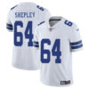 Men's Dallas Cowboys #64 Dakoda Shepleys White 2025  Jersey