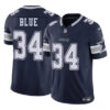 Men's Dallas Cowboys #34 Jaydon Blue Navy 2025 F.U.S.E Draft  Jersey