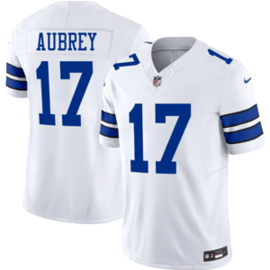 Men's Dallas Cowboys #17 Brandon Aubrey White 2025 F.U.S.E Vapor Untouchable Limited Football Stitched Jersey