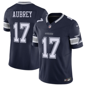 Men's Dallas Cowboys #17 Brandon Aubrey Navy 2025 F.U.S.E Vapor Untouchable Limited Football Stitched Jersey