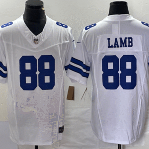 Men's Dallas Cowboys #88 CeeDee Lamb White 2023 F.U.S.E. Limited Stitched Football Jersey