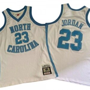 Mn North Carolina 23 Michael Jordan White 1983-84 Jersey