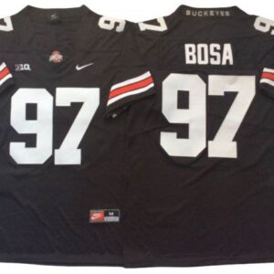 Ohio State Buckeyes 97 Joey Bosa Black-white Football Jersey
