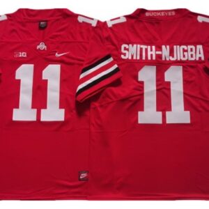 Ohio State Buckeyes 11 Jaxon Smith-njigba Red College Jersey