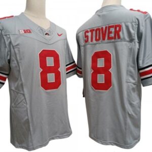 Ohio State Buckeyes 8 Cade Stover Gray Vapor Fuse Limited Jersey