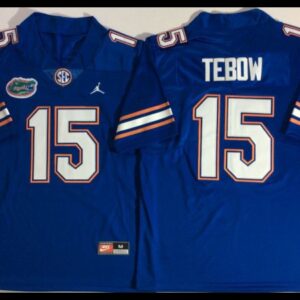 Florida Gators 15 Tim Tebow Blue Football Jersey