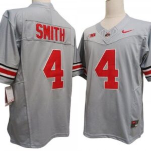 Ohio State Buckeyes 4 Gray Vapor Fuse Limited Jersey - Jeremiah Smith