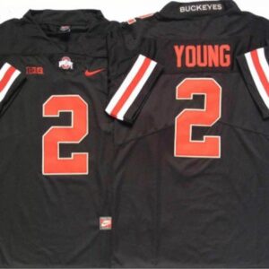 Ohio State Buckeyes 2 Chase Young Black Football Jersey