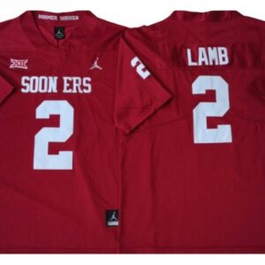 Oklahoma Sooners 2 Ceedee Lamb Red Football Jersey