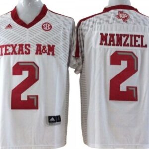 Texas Am Aggies 2 Johnny Manziel White Football Jersey