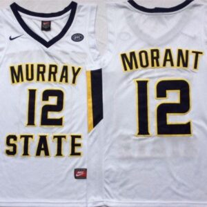 Murray State Racers 12 Ja Morant White Basketball Jersey