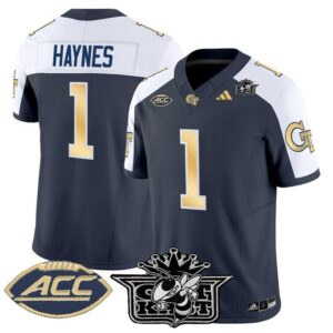Jamal Haynes Jersey 1 Outkast Georgia Tech Yellow Jackets 2025 Navy Alter