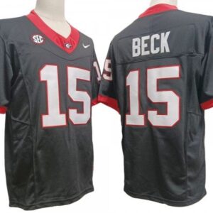 Georgia Bulldogs 15 Carson Beck Gray Vapor Fuse Limited Jersey