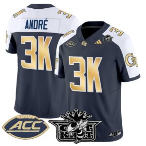 Andr? Jersey 3k Outkast Georgia Tech Yellow Jackets 2025 Stitched Navy Alter