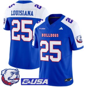Louisiana Jersey 25 Louisiana Tech Bulldogs 2025 Vapor Limited Stitched Royal Alter