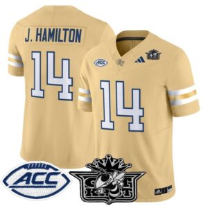 Joe Hamilton Jersey 14 Outkast Georgia Tech Yellow Jackets 2025 Stitched Gold