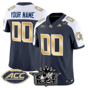 Custom Outkast Georgia Tech Yellow Jackets Jersey 2025 Vapor Stitched Navy Alter