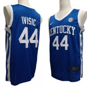 Kentucky Wildcats 44 Zvonimir Ivisic Blue Basketball Jersey