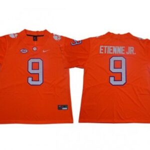 Clemson Tigers 9 Travis Etienne Jr Orange Football Jersey