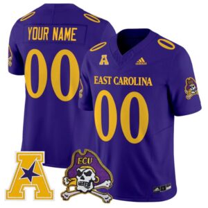 Custom East Carolina Pirates Jersey Name Number 2025 Limited Stitched Purple