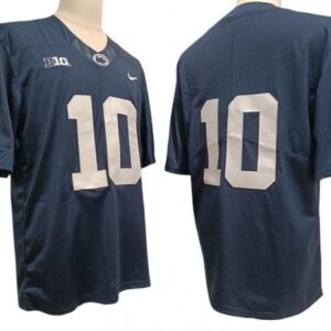 Penn State Nittany Lions 10 Navy Football Jersey