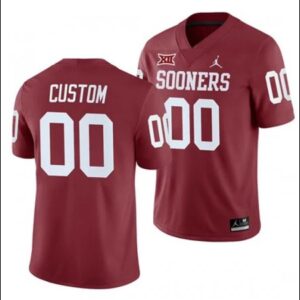 Custom Oklahoma Sooners Red Football Jersey