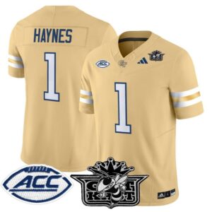 Jamal Haynes Jersey 1 Outkast Georgia Tech Yellow Jackets 2025 Stitched Gold