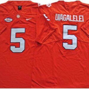 Clemson Tigers 5 Dj Uiagalelei Orange Football Jersey