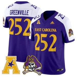 Greenville Jersey 252 East Carolina Pirates 2025 Limited Stitched Purple Alter