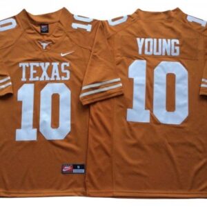 Texas Longhorns 10 Vince Young Orange Football Jersey