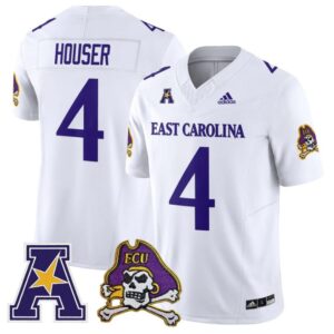 Katin Houser Jersey 4 East Carolina Pirates 2025 Limited Stitched White