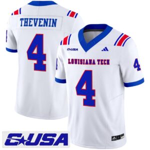 Clay Thevenin Jersey 4 Louisiana Tech Bulldogs 2025 Limited Stitched White