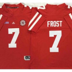 Nebraska Cornhuskers 7 Scott Frost Red Football Jersey