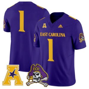 Team Jersey 1 East Carolina Pirates 2025 Vapor Limited Stitched Purple