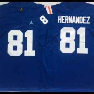 Florida Gators 81 Aaron Hernandez Blue Alternate Football Jersey