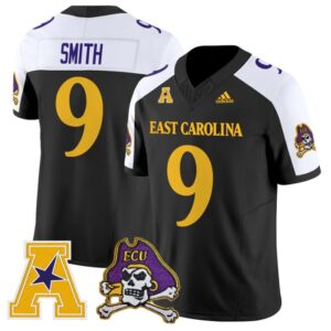 Anthony Smith Jersey 9 East Carolina Pirates 2025 Limited Stitched Black Alter
