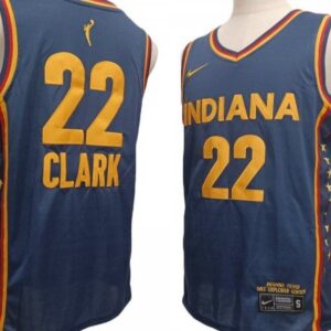 Indiana Fever 22 Caitlin Clark Navy Wnba Game Jersey