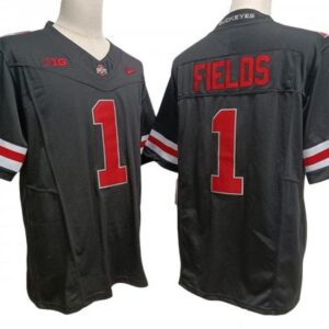 Ohio State Buckeyes 1 Justin Fields Black Vapor Fuse Limited Jersey