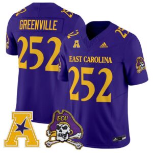 Greenville Jersey 252 East Carolina Pirates 2025 Limited Stitched Purple